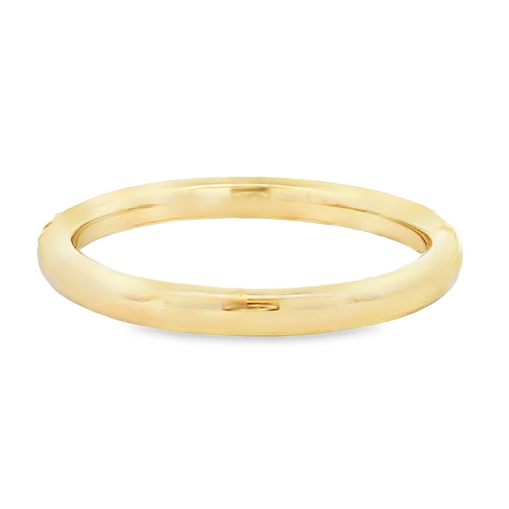 14K Yellow Gold Classic Diamond Band – 0.25 CTW