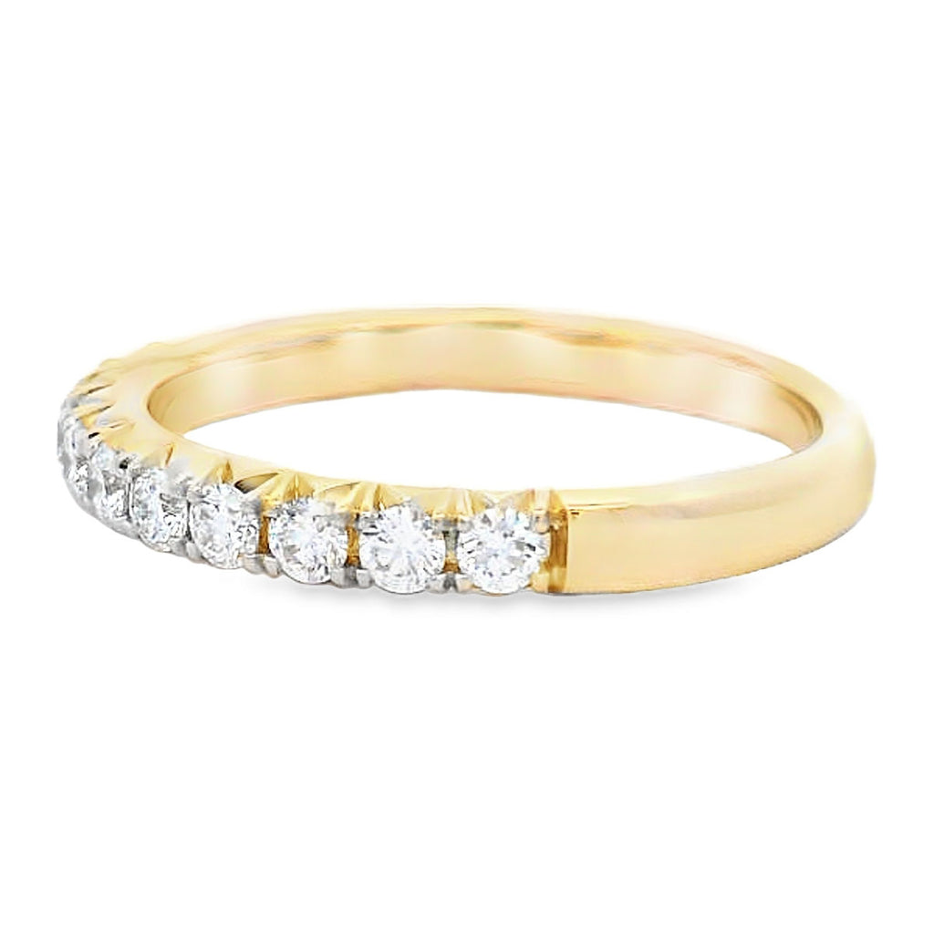 14K Yellow Gold Diamond Wedding Band – 0.50 CTW