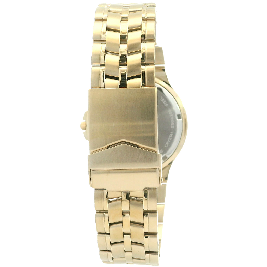 Gold Tone Stainless Steel Men’s Watch – Champagne Dial 41mm