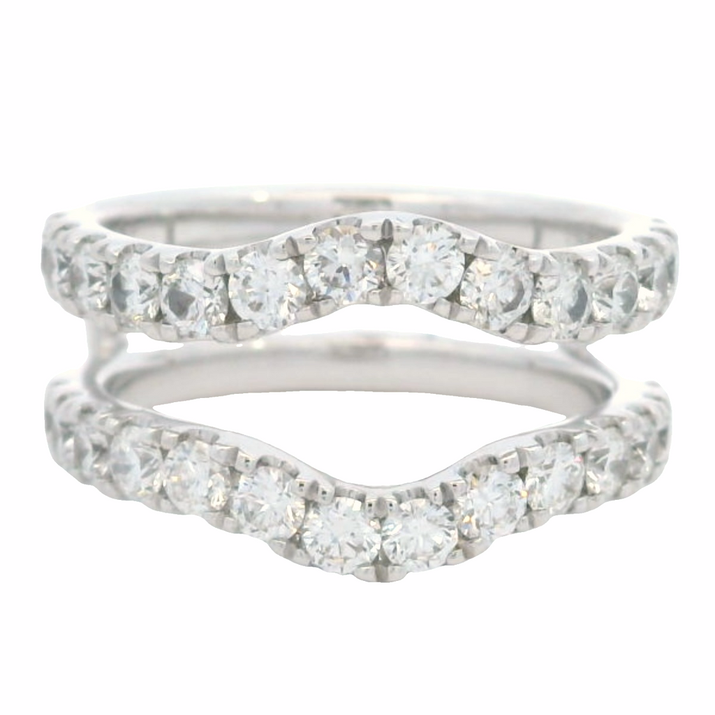 14K White Gold Diamond Enhancer Ring – 1.50 CTW